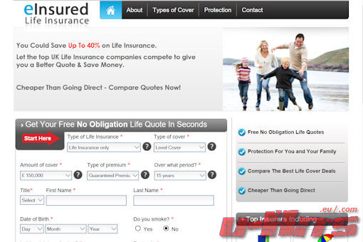 Website preview for: eInsured
