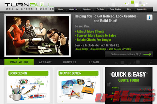 Website preview for: Turnbull Design