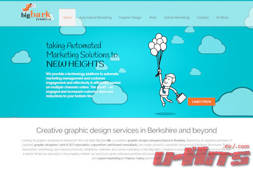 Website preview for: Big Bark Creative