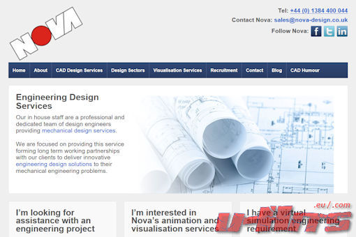 Website preview for: Nova Design UK