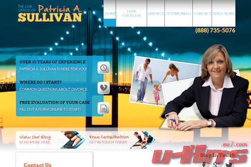 Website preview for: Patricia Sullivan.