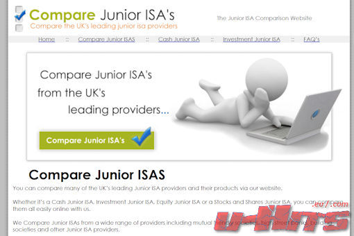 Website Preview for : Compare Junior ISAs Website preview thumbnail of Compare Junior ISAs