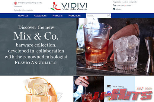Website preview for: Vetri delle Venezie UK