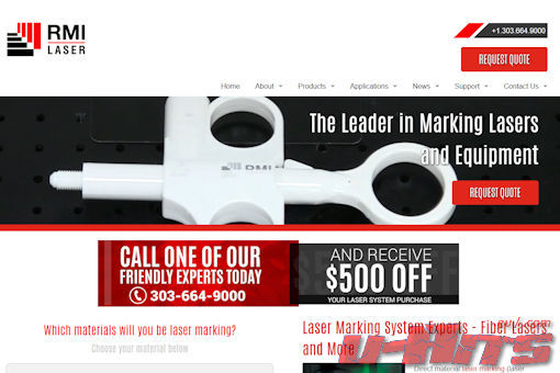 Website preview for: RMI Laser