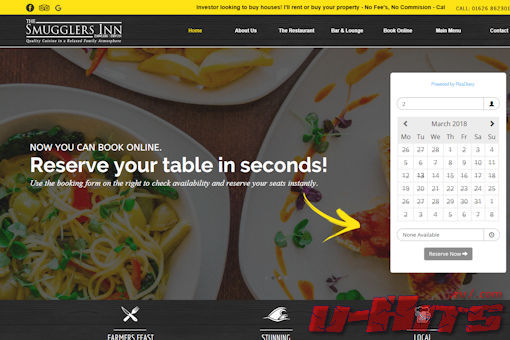Website preview for: The Smugglers Inn