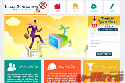 Website preview for: Leads Generation Marketing