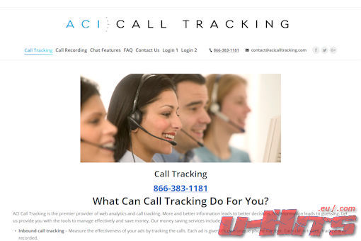 Website preview for: ACi Call Tracking
