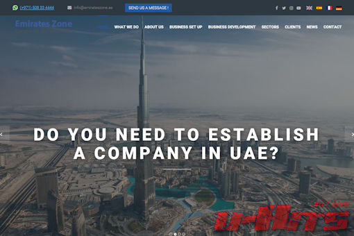 Website preview for: Emirates Zone UAE