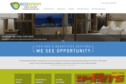 Website preview for: EcoGreen Energy Solutions