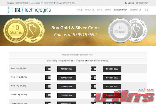 Website preview for: Jindal Bullion Ltd