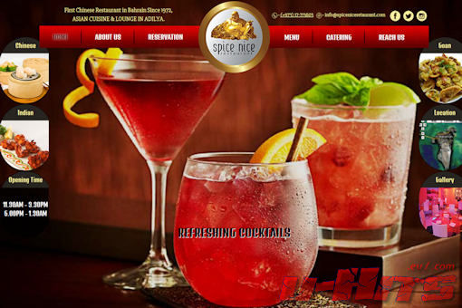 Website preview for: Spice Nice Restaurant