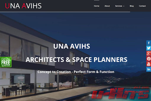 Website preview for: Unaavihs Architechture