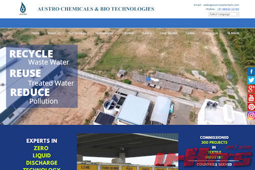 Website preview for: Austro Water Tech Website preview for: Austro Water Tech