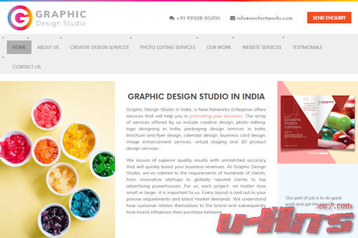 Website preview for: Graphic Design Studio IN