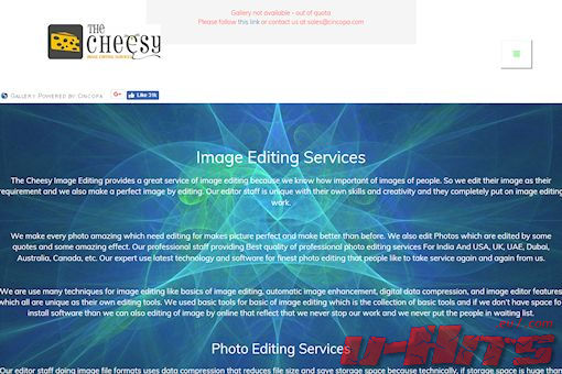 Website preview for: Image Editing Services