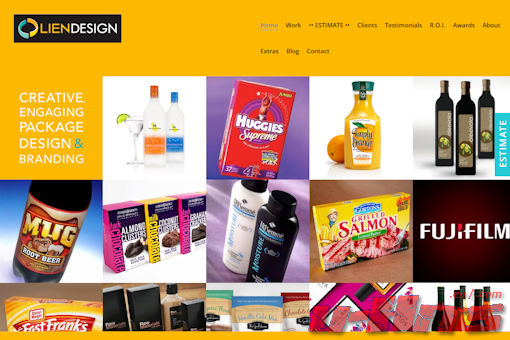 Website preview for: Lien Design
