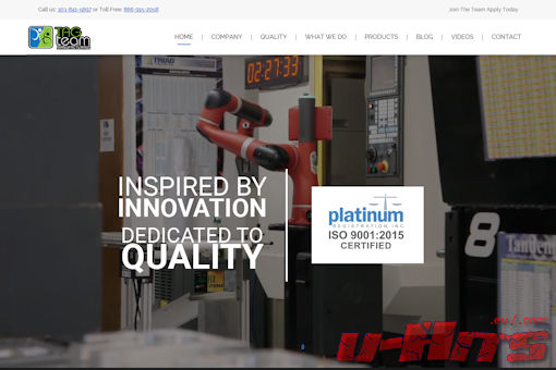 Website preview for: Tag Team Manufacturing