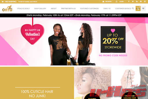 Website preview for: ONYC Hair